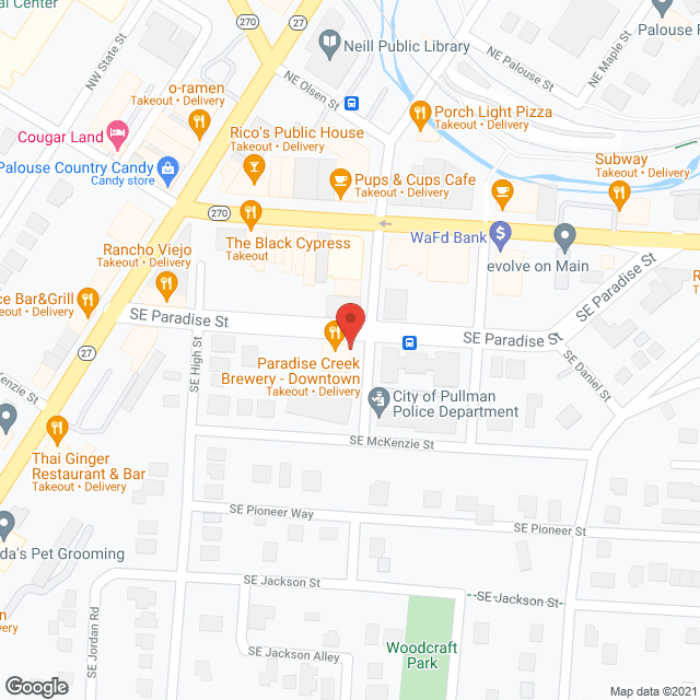 Map of the neighborhood around Pioneer Square Housing Social