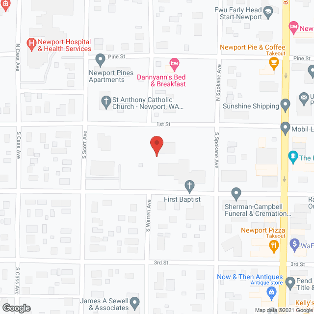 Map of the neighborhood around River Mountain Village Assisted Living