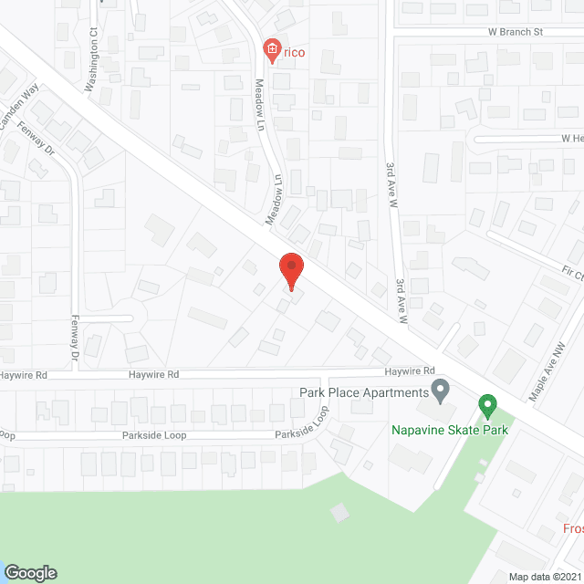 Map of the neighborhood around Pearl Gardens