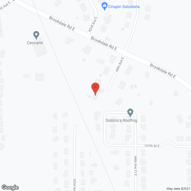 Map of the neighborhood around Magic Hands Adult Family Home