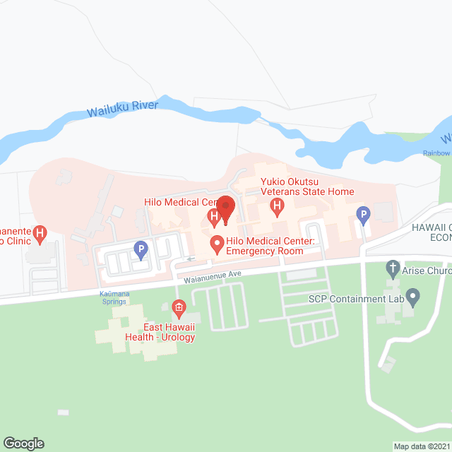 Hilo Medical Ctr in google map