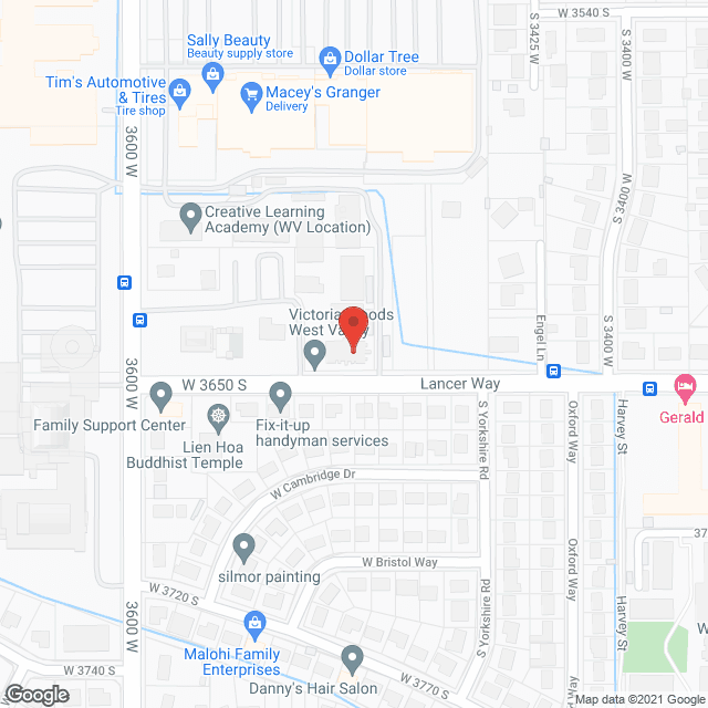 Map of the neighborhood around Victoria Woods Senior Apts