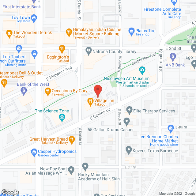 Map of the neighborhood around Skyline Towers Inc