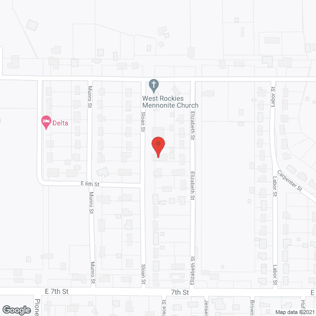Map of the neighborhood around J V's Easy Living