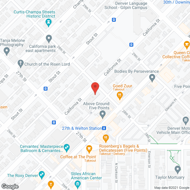 Map of the neighborhood around California Park East Apt