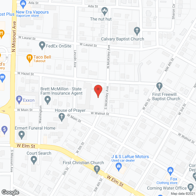 Clay Healthcare in google map