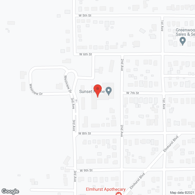 Sunset Home Nursing Ctr in google map