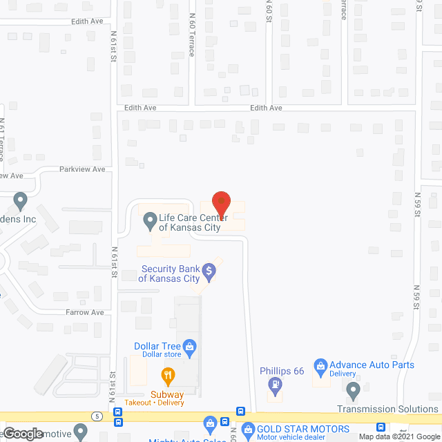 Map of the neighborhood around Manor Place Retirement Apartments