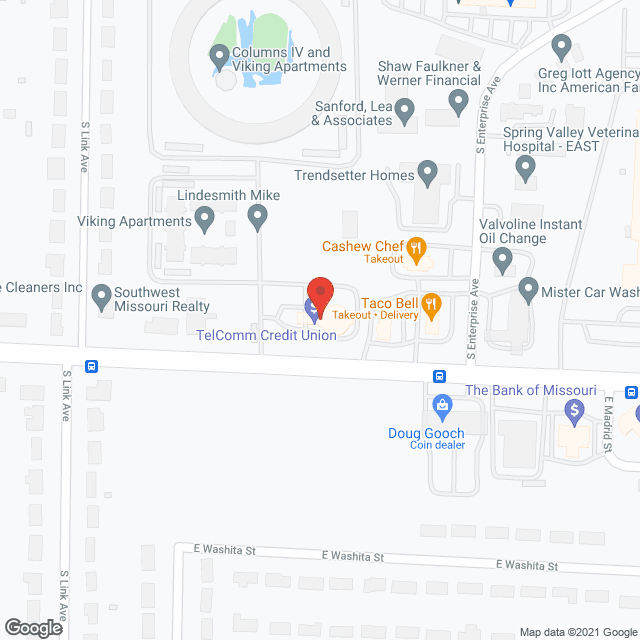 Map of the neighborhood around Seasons Three