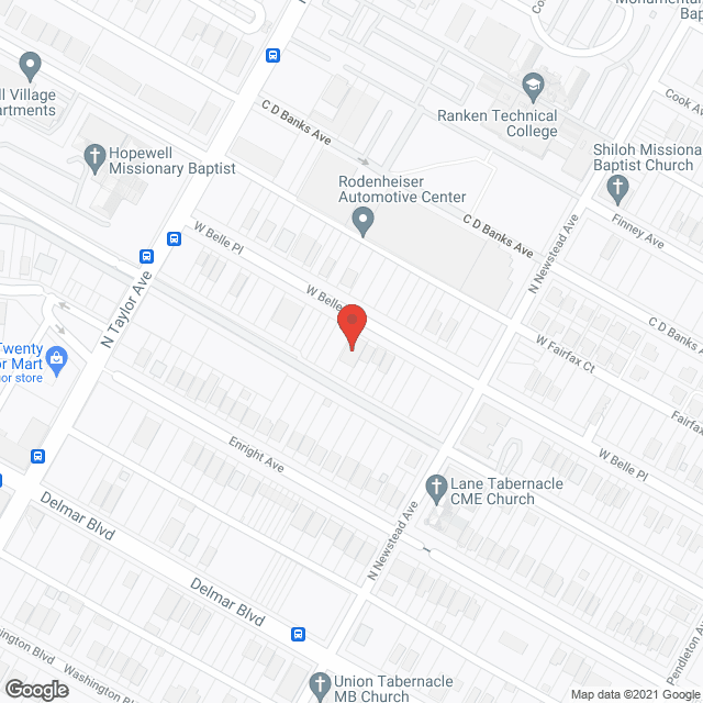 Map of the neighborhood around Akins Residential Care Home