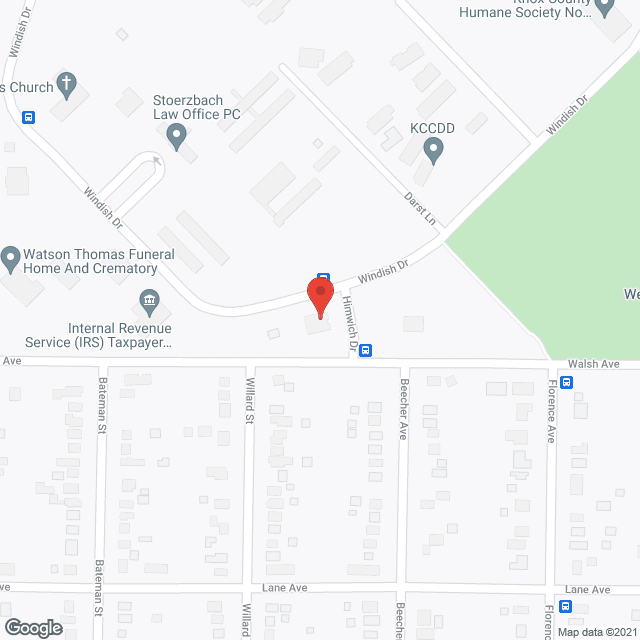 Map of the neighborhood around Walsh Terrance