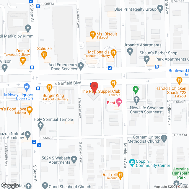 Map of the neighborhood around Good Shepherd Tower