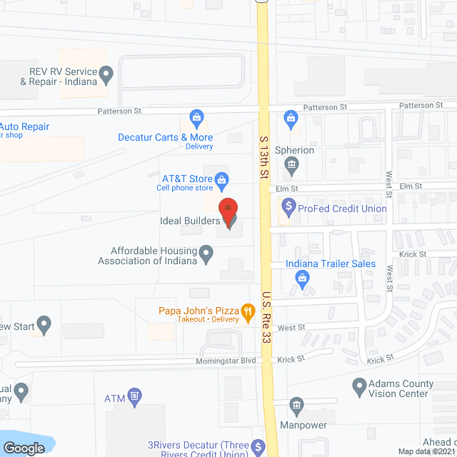 Map of the neighborhood around Village Green Apartments