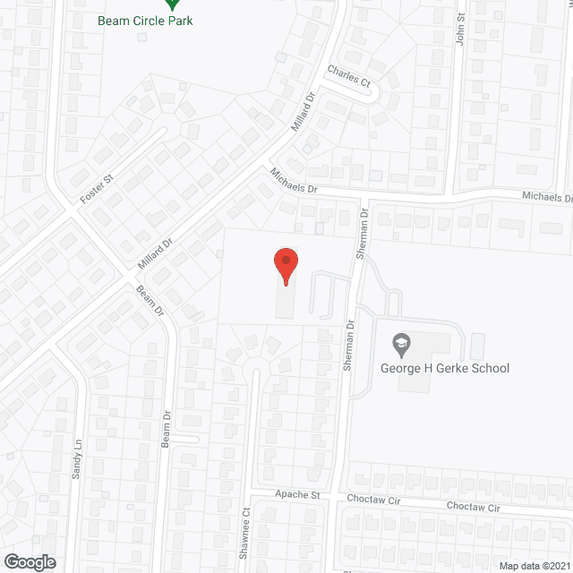 Map of the neighborhood around Sherman Glen Retirement Villa