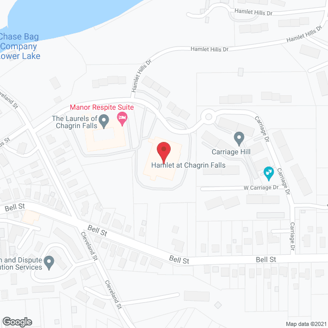 Map of the neighborhood around Hamlet at Chagrin Falls