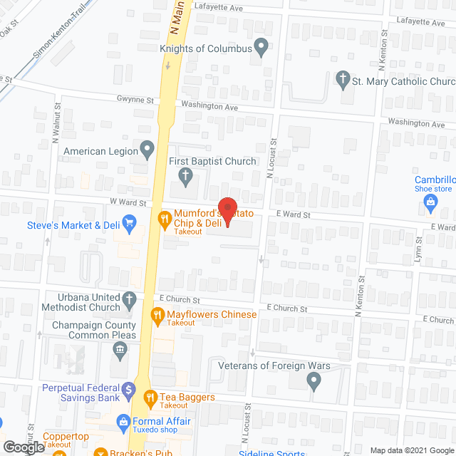 Map of the neighborhood around Rotary Manor Inc