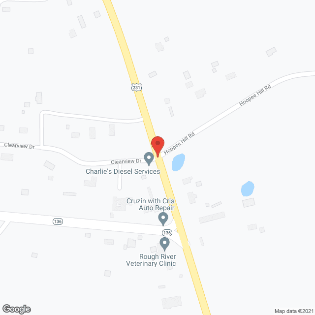 Map of the neighborhood around Dogwood Retreat Inc