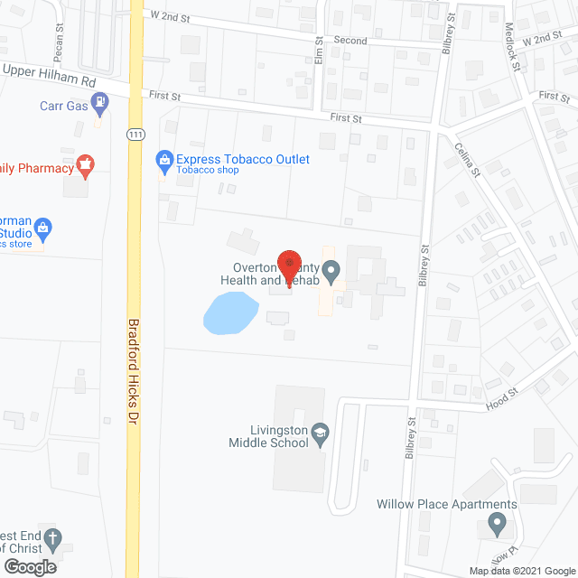 Overton County Nursing Home in google map