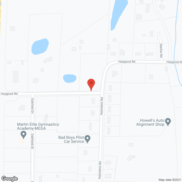 Map of the neighborhood around Martin Retirement Ctr