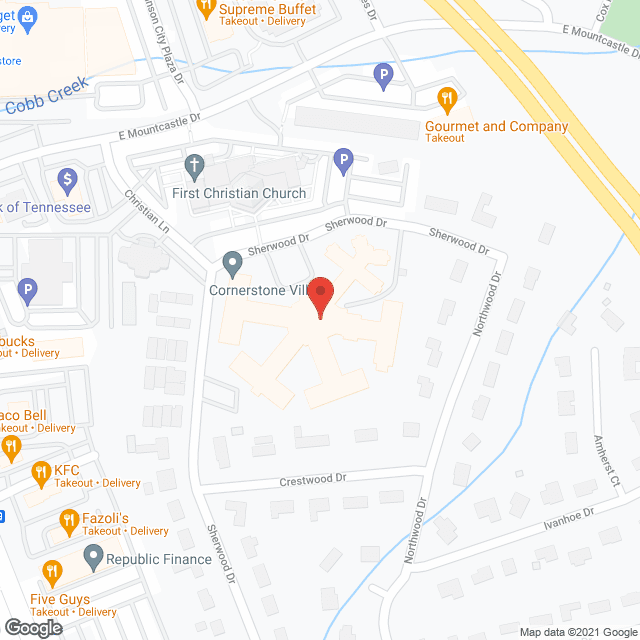 Map of the neighborhood around Appalachian Christian Village