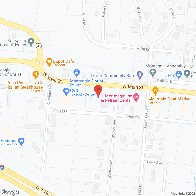 Map of the neighborhood around Ridgecrest