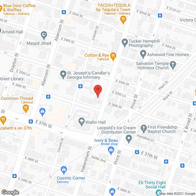 Map of the neighborhood around Thomas F Williams Court Apts