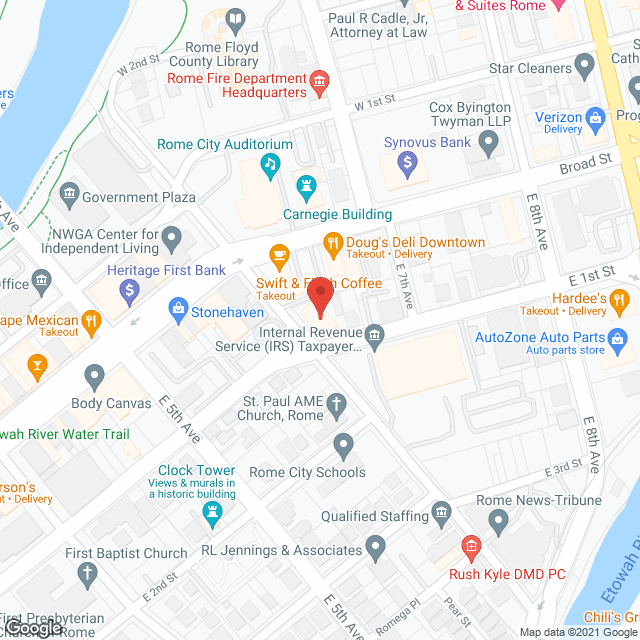 Map of the neighborhood around Greystone Apartments