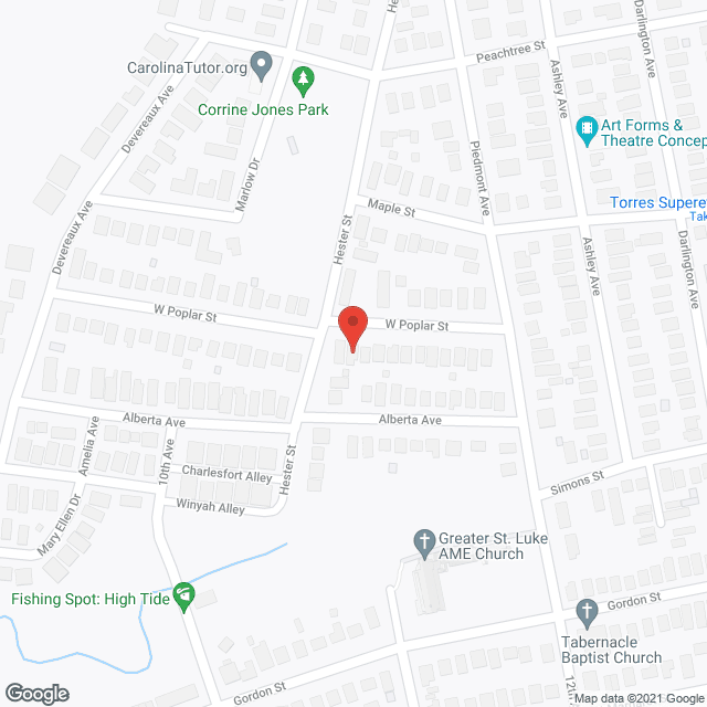 Map of the neighborhood around Marjorie's Community Care Home