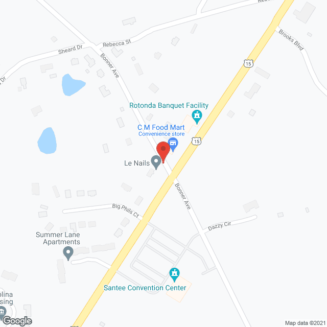 Map of the neighborhood around Santee C Resort Inc