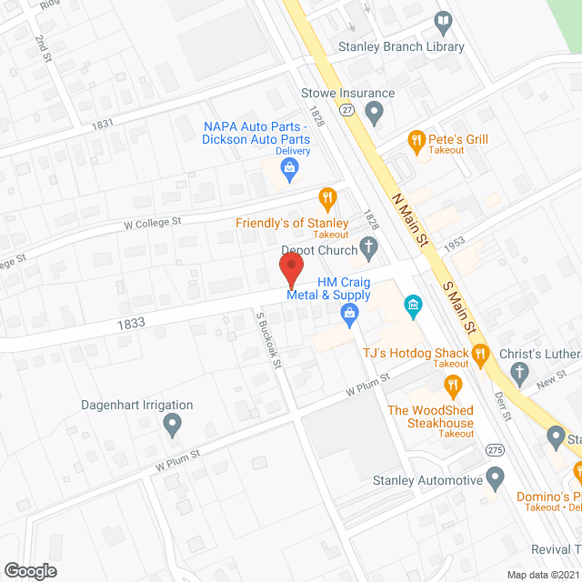 Map of the neighborhood around Stanley Total Living Ctr