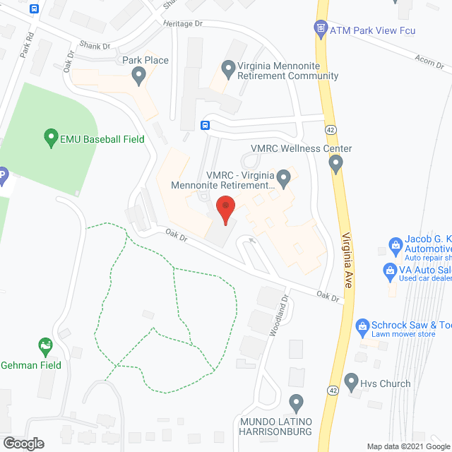 Map of the neighborhood around Crestwood