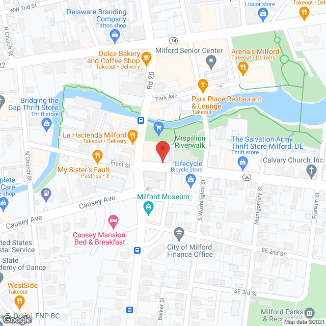 Map of the neighborhood around Shawnee Place Inc