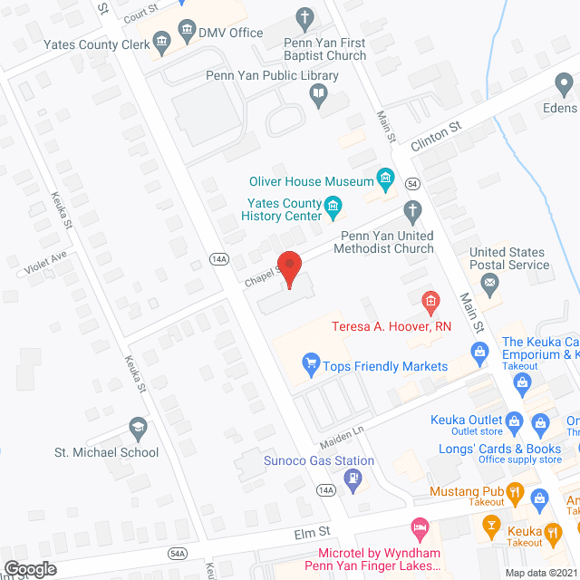 Map of the neighborhood around St Mark's Terrace
