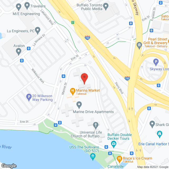Map of the neighborhood around Marine Drive Apartments Inc