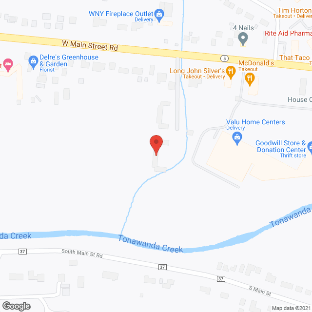 Map of the neighborhood around Batavia Meadows Assoc