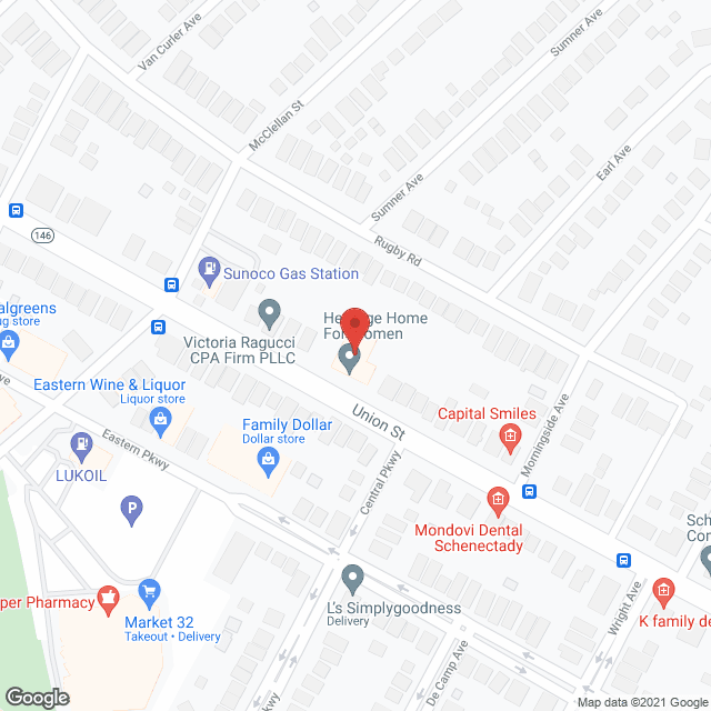 Map of the neighborhood around Heritage Home For Women
