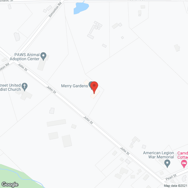 Map of the neighborhood around Merry Gardens Estates