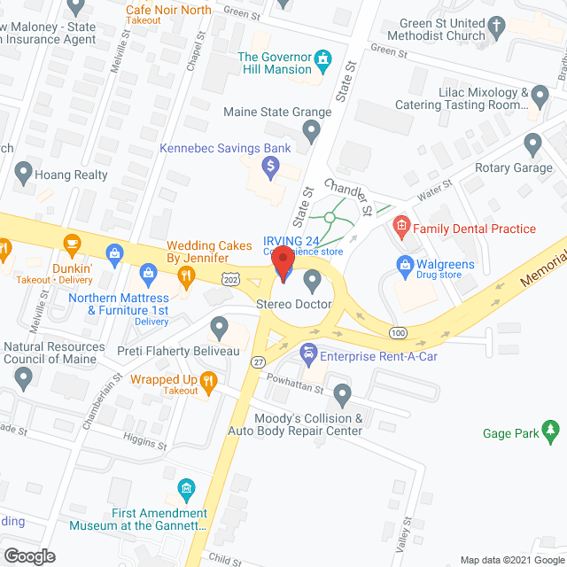 Map of the neighborhood around Greentree Apartments