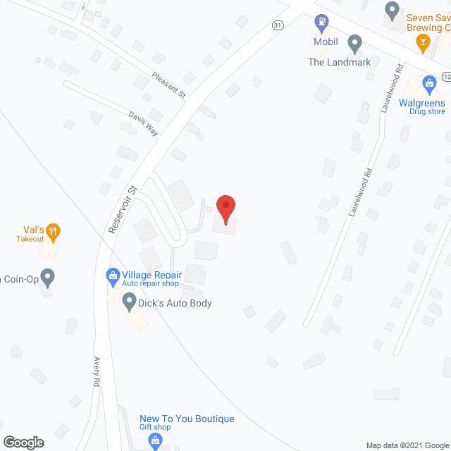 Map of the neighborhood around Colony Retirement Homes-Holden