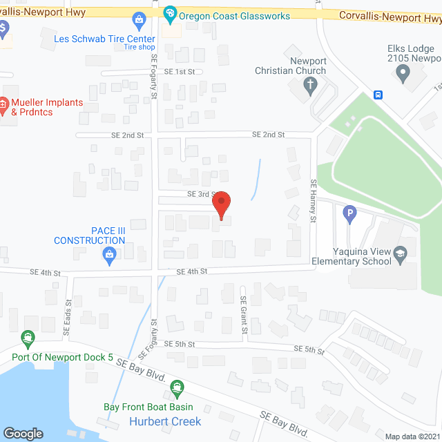 Map of the neighborhood around Bay View Senior Foster Homes