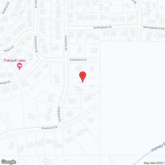 Map of the neighborhood around Yorkshire Manor