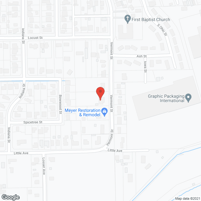Map of the neighborhood around Terry's Guest Home