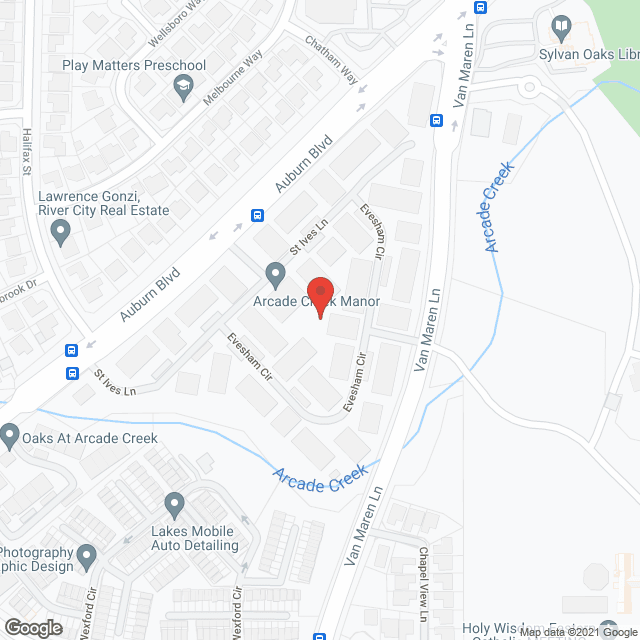 Map of the neighborhood around Rindle Ranch