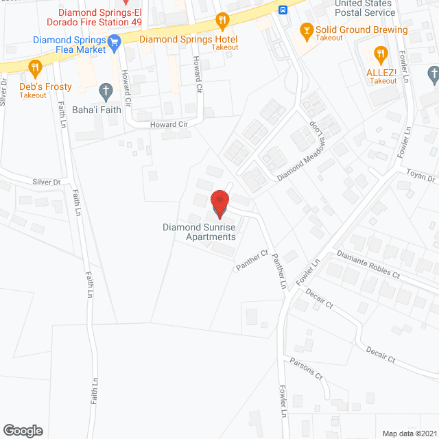 Map of the neighborhood around Diamond Sunrise Apartments