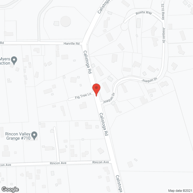 Map of the neighborhood around Williams' Residence