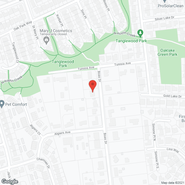Map of the neighborhood around Bertoli House of Care