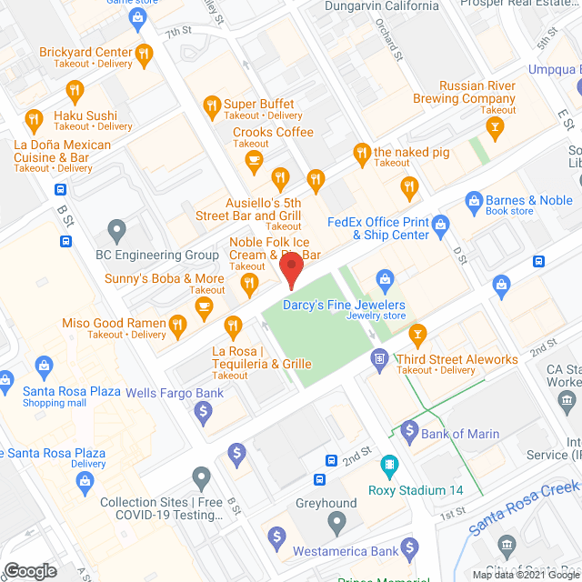 Map of the neighborhood around Country Oaks Retirement Rsdnc
