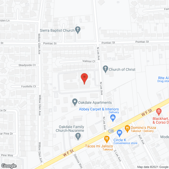 Map of the neighborhood around Garden Apartments