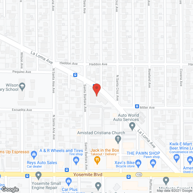 Map of the neighborhood around La Loma Senior Apartments