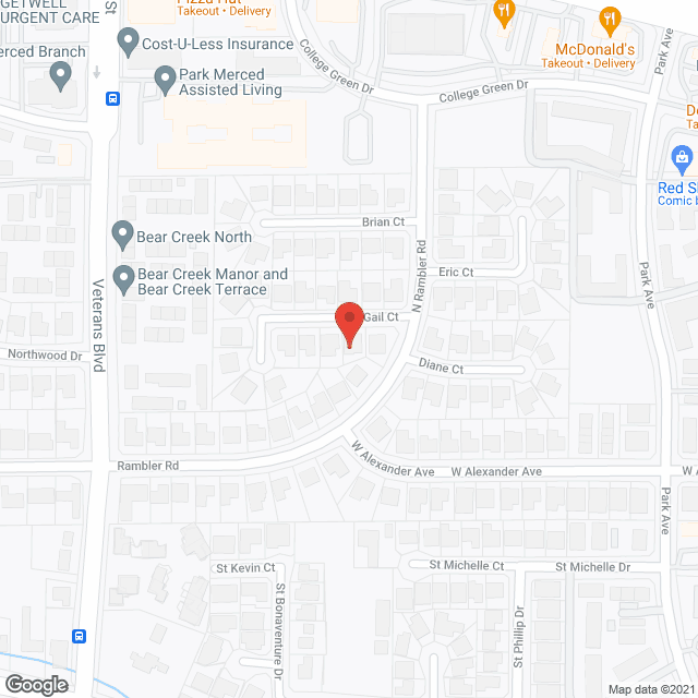 Map of the neighborhood around Landy Care Inc-Gail House